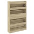 Zapatero de madera de ingeniería roble Sonoma 80x21x125,5