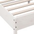 Estructura de cama con cabecero madera pino blanco 75x190