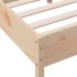 Estructura de cama con cabecero madera maciza pino 75x190