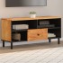 Mueble de TV madera maciza de acacia 100x33x46