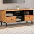 Mueble de TV madera maciza de acacia 100x33x46