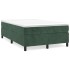 Cama box spring con colchón terciopelo verde oscuro 120x190