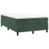 Cama box spring con colchón terciopelo verde oscuro 120x190