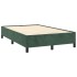 Cama box spring con colchón terciopelo verde oscuro 120x190