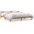 Estructura de cama madera maciza pino marrón cera 180x200