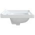 Lavabo de baño rectangular cerámica blanco 81x48x23