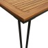 Mesa de jardín con patas en U madera maciza acacia 180x90x75