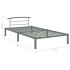 Estructura de cama de metal gris 100x200