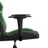 Silla gaming de masaje cuero sintético negro y