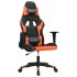 Silla gaming de masaje cuero sintético negro y