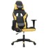 Silla gaming de masaje cuero sintético negro y