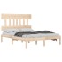 Estructura de cama madera maciza 120x190