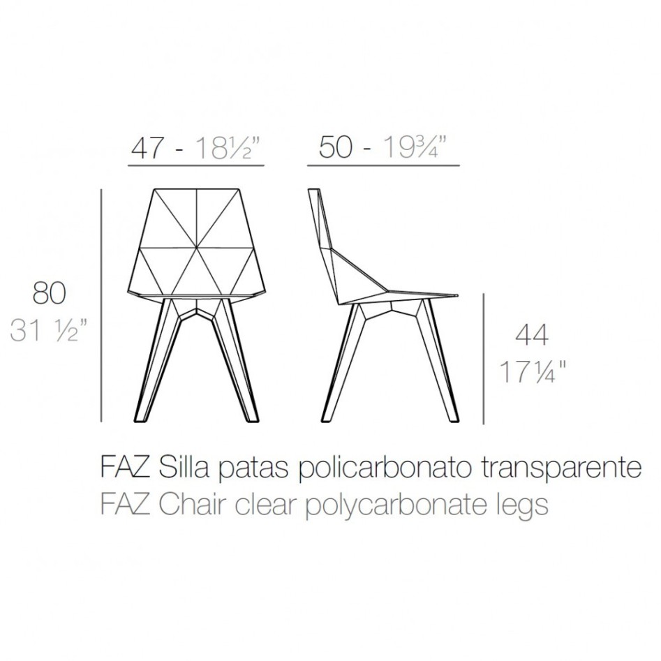 Silla de diseño, modelo Faz