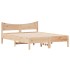 Estructura de cama madera maciza de pino 120x190