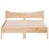 Estructura de cama madera maciza de pino 120x190