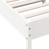 Estructura de cama madera maciza de pino blanco 90x190