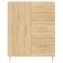 Aparador alto madera contrachapada color roble 69,5x34x180