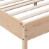 Estructura de cama con cabecero madera maciza de pino