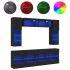 Muebles de pared de TV con luces LED 6 piezas