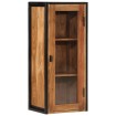 Mueble de baño madera maciza de acacia y hierro 40x30x90 cm