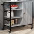 Carrito de cocina de madera gris Sonoma 87,5x38,5x84,5