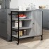 Carrito de cocina de madera gris Sonoma 87,5x38,5x84,5