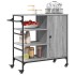 Carrito de cocina de madera gris Sonoma 87,5x38,5x84,5