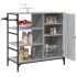 Carrito de cocina de madera gris Sonoma 87,5x38,5x84,5