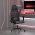 Silla gaming con masaje cuero sintético