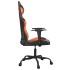 Silla gaming de masaje cuero sintético negro y