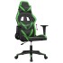 Silla gaming cuero sintético negro y