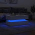 Mesa de centro con luces LED blanco 90x50x40