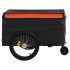 Remolque para bicicleta hierro negro y naranja 45