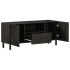 Mueble de TV madera maciza de mango negro 105x33x46