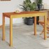 Mesa de comedor de jardín madera maciza de acacia 110x55x75