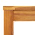 Mesa de comedor de jardín madera maciza de acacia 110x55x75