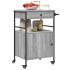 Carrito de cocina madera ingeniería gris Sonoma 56x43x89,5