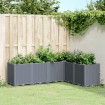 Jardinera PP gris 160x120x53 cm