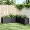 Jardinera PP negro 160x160x53 cm