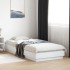 Estructura de cama con luces LED blanco 90x200