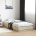 Estructura de cama con luces LED roble Sonoma 90x200