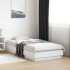 Estructura de cama con luces LED blanco 90x190