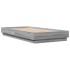 Estructura de cama con luces LED gris Sonoma 75x190