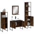 Set de muebles de baño 4 piezas madera contrachapada roble