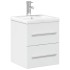 Mueble de baño con lavabo integrado blanco