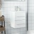 Mueble de baño con lavabo integrado blanco