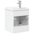 Mueble de baño con lavabo integrado blanco