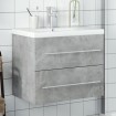 Mueble de baño con lavabo integrado gris hormigón