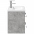 Mueble de baño con lavabo integrado gris