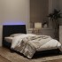 Estructura de cama con luces LED terciopelo negro 100x200